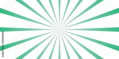 Cool Teal Sunburst Rays on White Background for Refreshing Designs and Modern Graphic Elements radial