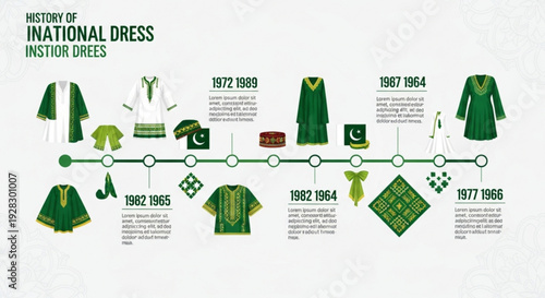 History of pakistani national dress and traditional clothing from 1962 to 1989