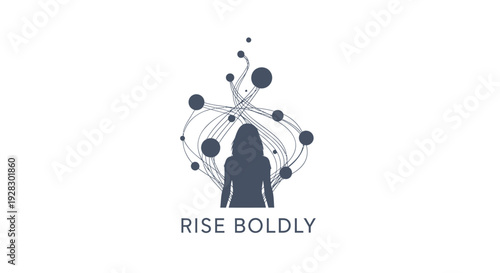 Rise Boldly motivational logo