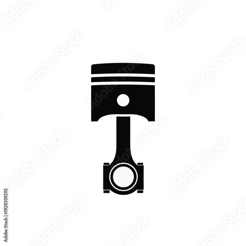 Piston Icon Representing Engine and Mechanical Power