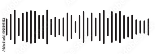 PrintSound wave set, Black sound waves and audio frequencies, Sound wave, audio wave icons, Set of radio wave icons. Audio Signal Frequency Equalizer Symbol Collection. Music Voice Recording icon.