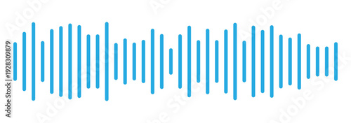  Audio Waves Icon Set. Sound Waveform Signal Equalizer Frequency Vector Collection for Music, Podcast and Recording. Podcast soundwave line of voice. 