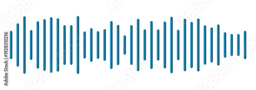  Audio Waves Icon Set. Sound Waveform Signal Equalizer Frequency Vector Collection for Music, Podcast and Recording. Podcast soundwave line of voice. 