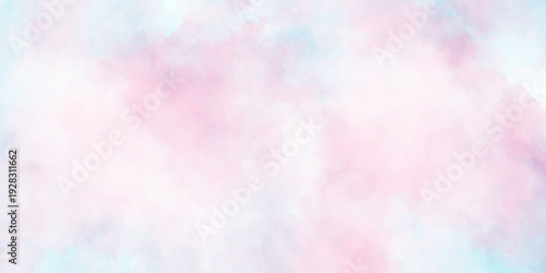 Dreamy Soft Pink Watercolor Background with Gentle Cloud Texture and Pastel Paint Flow Feminine Abstract Canvas for Romantic Wedding and Valentine Design Projects. 