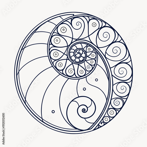 Precision of a circular cyclone structure with spiral patterns