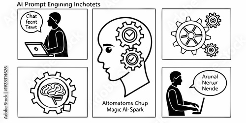 Understanding the process of thinking and how it impacts speech Vector