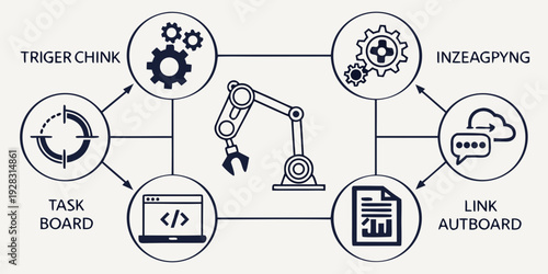 Illustration of various tools and their respective uses in different fields Vector