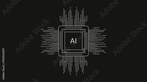 Vintage business banner design featuring a black vector illustration of a shield icon shaped like an electronic circuit board alphabet capital letter
