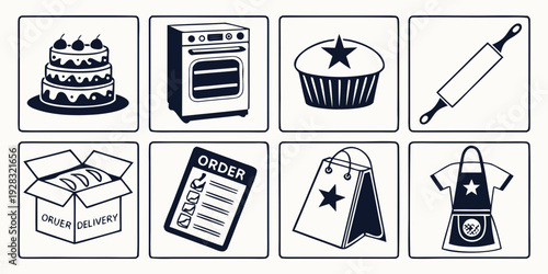 Assorted tools and items commonly used in various crafts and hobbies Vector