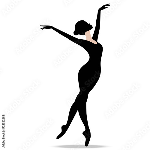  Ballet dancer silhouette  graceful