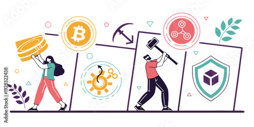 Diverse group of people engaging in various activities and sports Vector