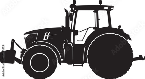 Tractor Farming Vehicle Silhouette