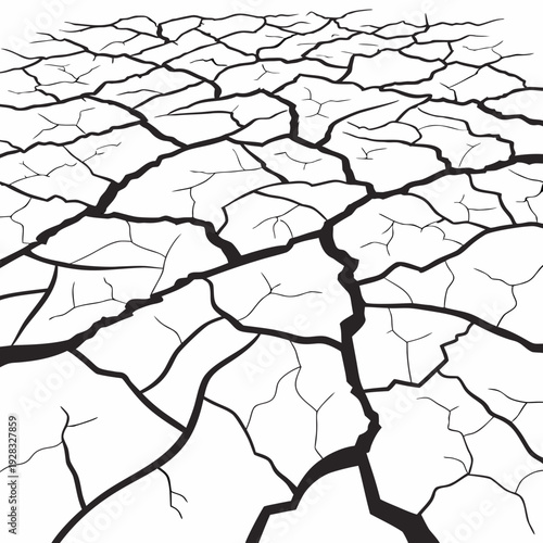 Black of cracked dry earth cracked earth dry ground