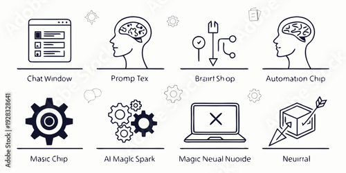 Illustrations of various cognitive processes and their effects on the brain Vector