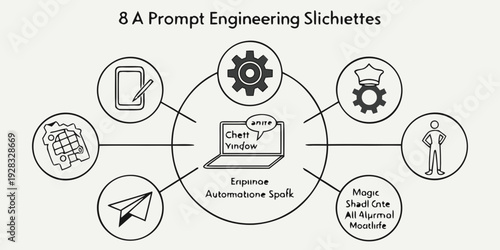 Illustrating the six fundamental engineering principles in a circular flow diagram Vector