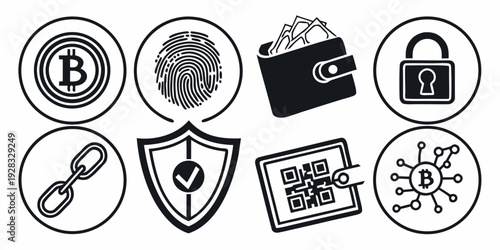 A collection of diverse icons representing various activities and objects Vector