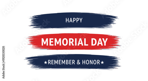 Memorial Day greeting vector