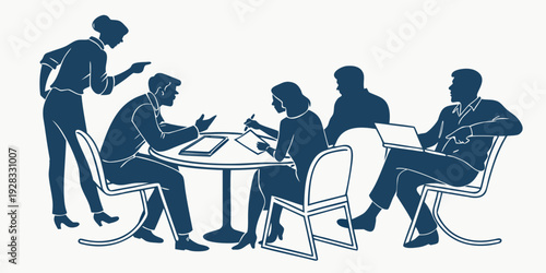 A group of people sitting on a bench in a park, engaged in various activities. Vector