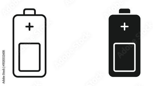 Battery Icon - Charge Indicator, Power Symbol, Energy Concept