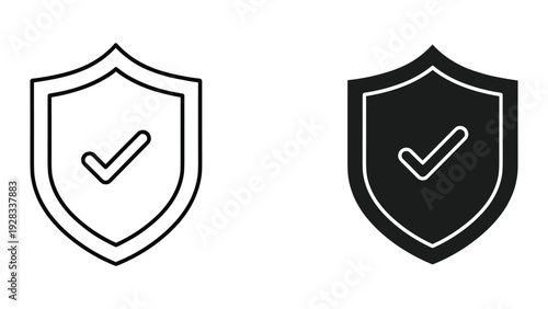 Shield with Check Mark Icon: Security, Approval, and Protection Symbol