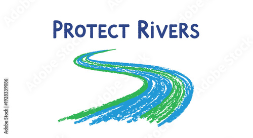 Environmental conservation logo, Protect Rivers
