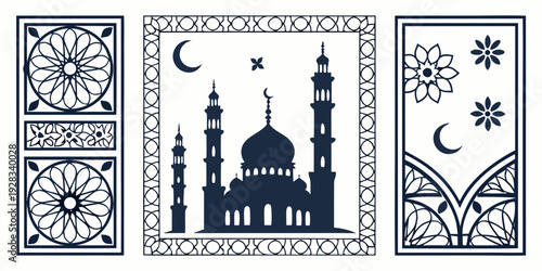 Vintage postage stamps featuring iconic landmarks and cultural symbols from around the world Vector