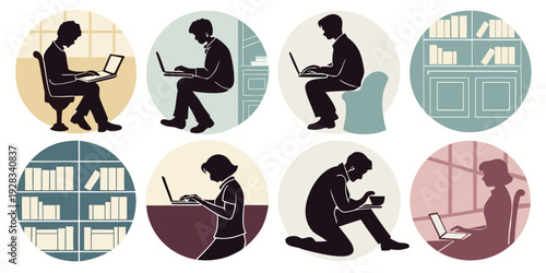 A diverse group of people engaging in various activities and sports Vector