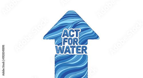 Water conservation logo, Act For Water