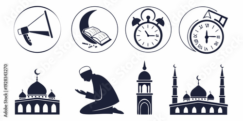 Religious symbols and their significance in various cultures and traditions Vector