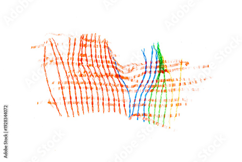 Wallpaper Mural torn plastic fruit net flying, red bag isolated on white background and texture, design element, transparency	 Torontodigital.ca