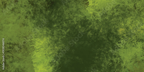 Abstract green watercolor texture with brush strokes
