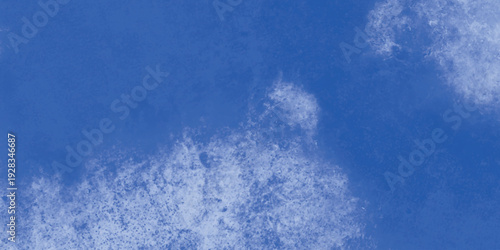 Blue sky with white textured clouds white clouds