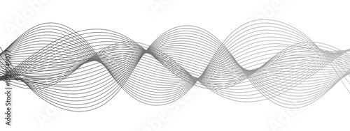 Vector Dynamic monochrome representation of soundwave forms. Elegant , perfect for auditory concepts or design projects.