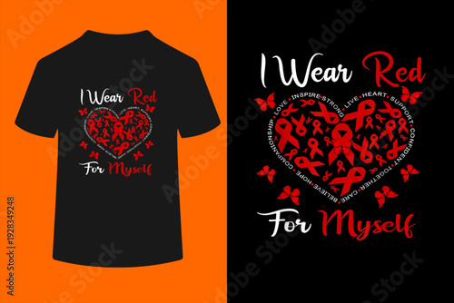 Heart Disease Awareness Month Open Heart Diseases Surgery T-Shirt
