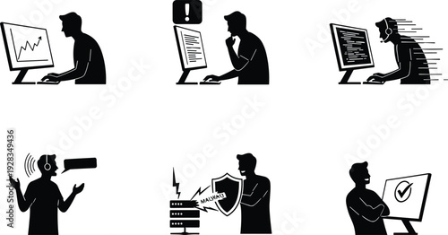 Comprehensive icon set featuring industrial automation robotic arms business data analysis digital payment symbols cybersecurity and telecommunication icons for modern corporate 