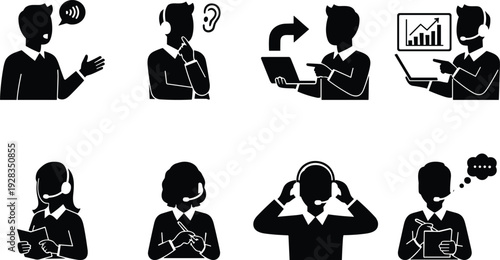 Comprehensive collection of professional man silhouettes featuring business technology interaction social media usage healthcare aging mobility and urban walking poses for design