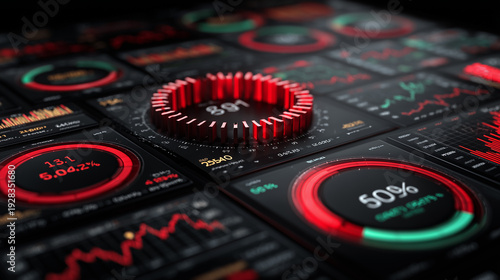 Modern AI-powered trading system visualization.