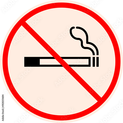 No Smoking Allowed Sign in Public Places