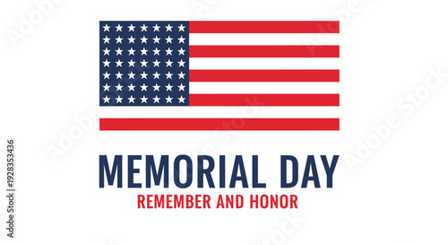 Memorial Day patriotic icons