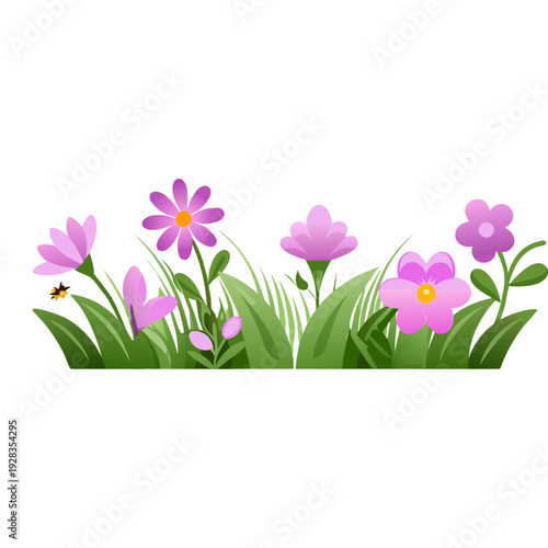 Wallpaper Mural Set of creative botanical illustrations with elegant leaves and flowers Torontodigital.ca