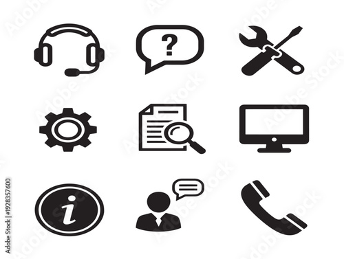 Modern and Eye Catching Service Desk Icons