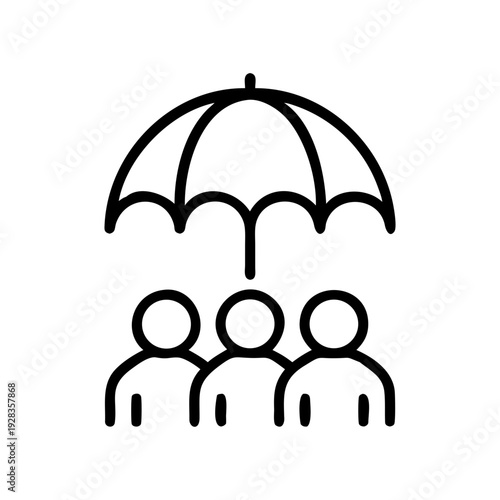 Group Under An Umbrella for web and graphic design