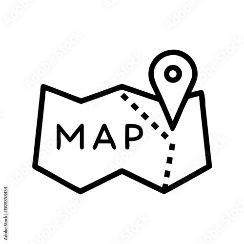 Map With Location Marker for web and graphic design