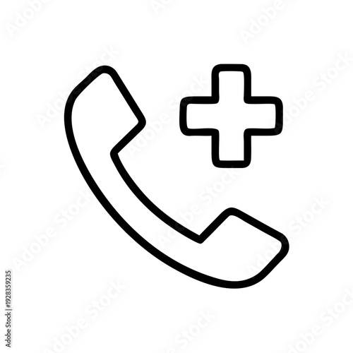 Phone With Medical Cross for web and graphic design