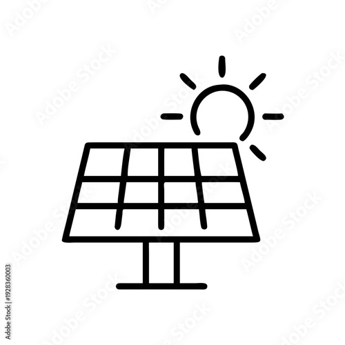 Solar Panel Icon for web and graphic design