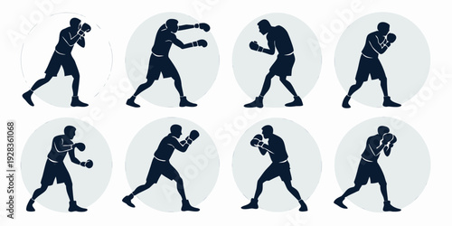 A sequence of a person performing a series of martial arts kicks Vector