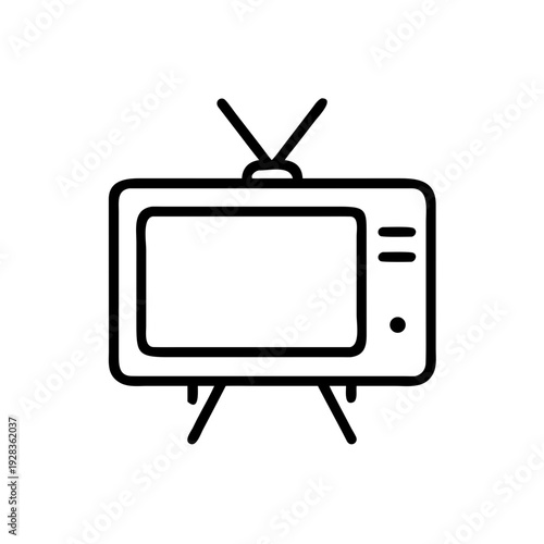 Television On Stand for web and graphic design