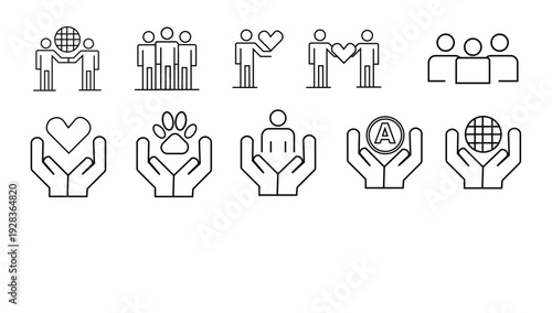 Human Care Symbol Vector.