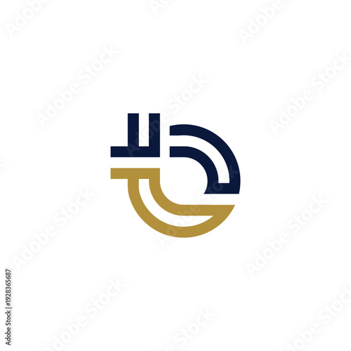 Modern Interlocking Monogram Logo