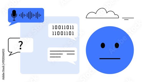 Chatbots concept. Chatbots AI-powered communication, digital interaction, and speech recognition. Chatbots transforming customer service and real-time conversations. For AI tools, digital apps